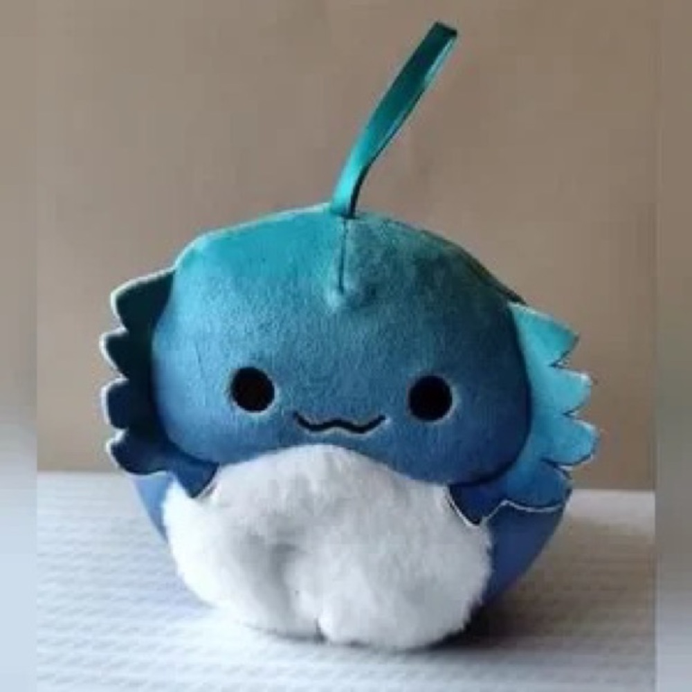 Blue Plush Axolotl Small Pet Toy - Soft Stuffed Animal
